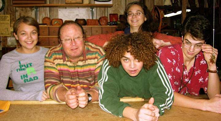 Jess and her family. ©Susan Shie 2007.